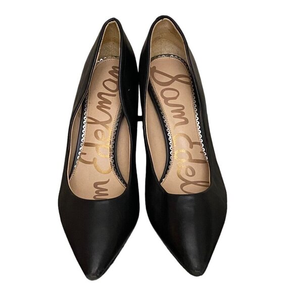 Sam Edelman Tatiana Leather Pump in Black Size 8.5 - Picture 2 of 8